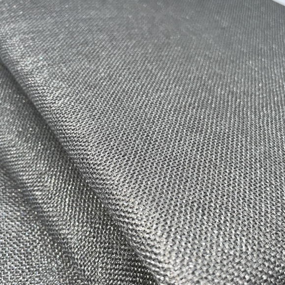 NEW Salon de Maison  delicate lurex weave Curtain w Silver LUNA 50 X 64 2 PANELS - Picture 5 of 13